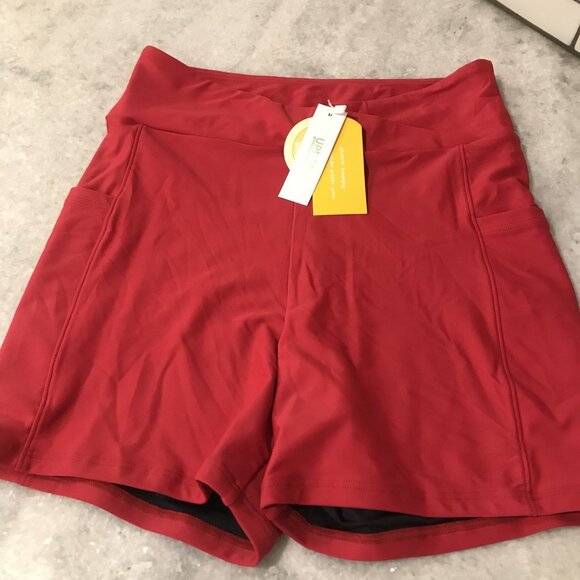 Tournesol Shorts Womens Small High Waist UPF 50 Pockets Lined Stretch Athletic - Picture 2 of 8